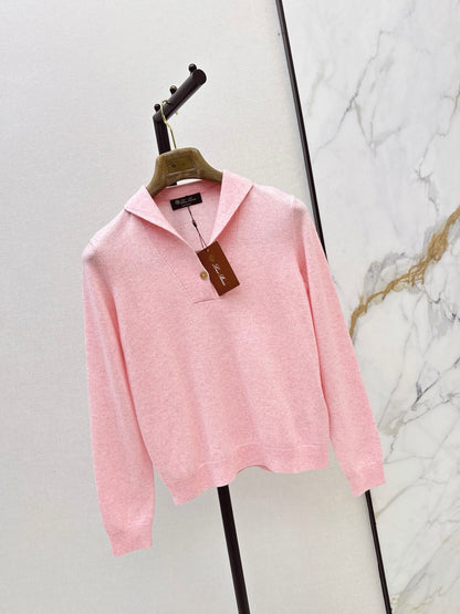 26 Fall/Winter Latest High-End Solid Cashmere Polo Neck Top