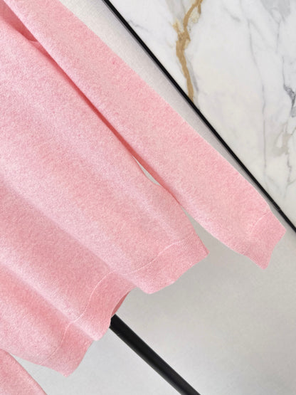 26 Fall/Winter Latest High-End Solid Cashmere Polo Neck Top