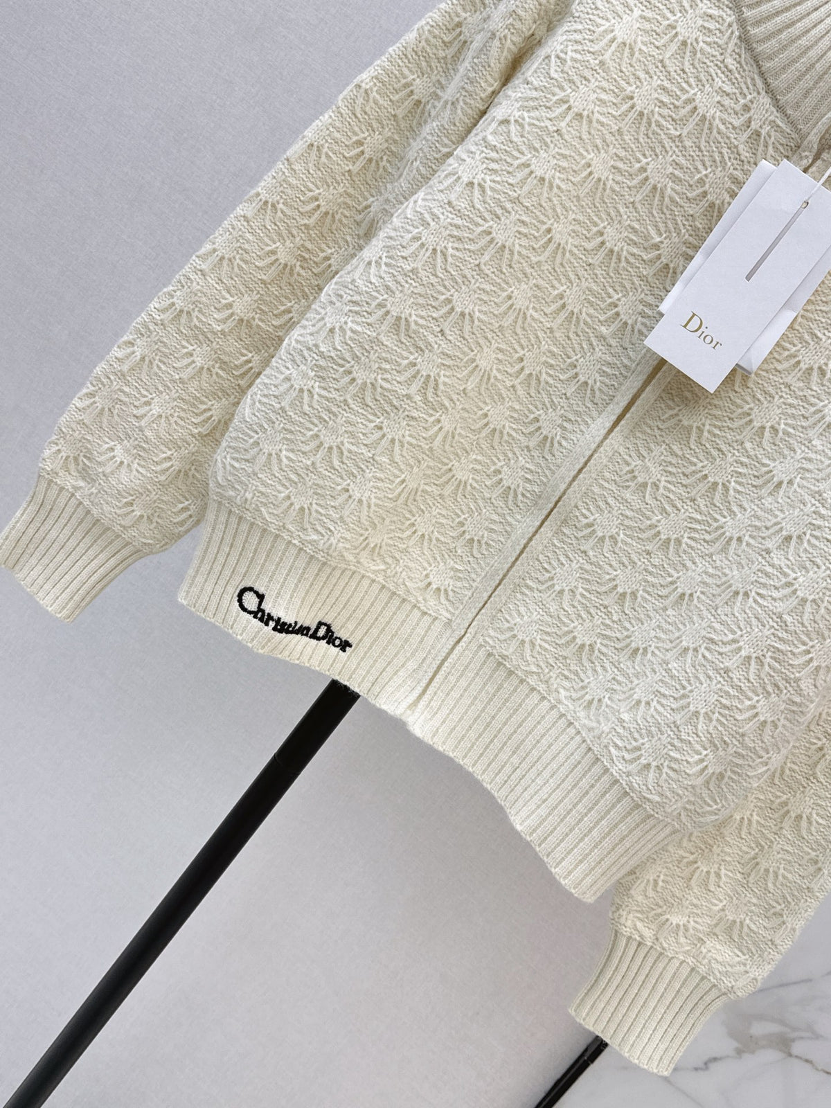 26 Fall/Winter Latest Zipper Stand Collar Loose Lazy Style Knit Cardigan