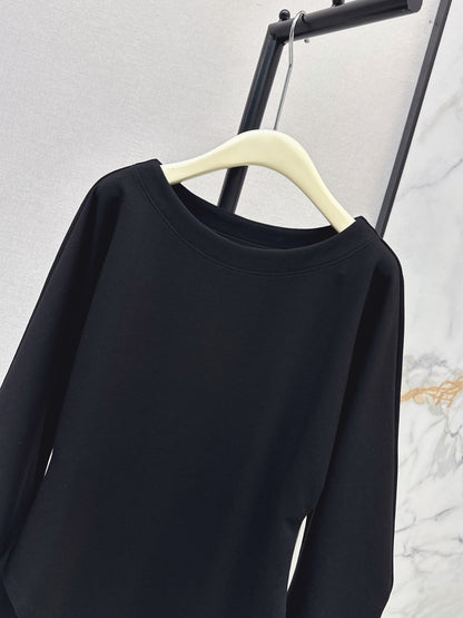 26 Fall/Winter Latest Batwing Sleeve Asymmetrical Minimalist Long Sleeve