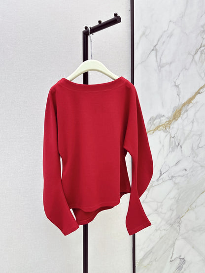 26 Fall/Winter Latest Batwing Sleeve Asymmetrical Minimalist Long Sleeve