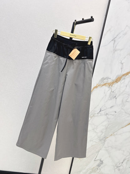 26 Fall/Winter Latest Patchwork Straight Wide-Leg Pants