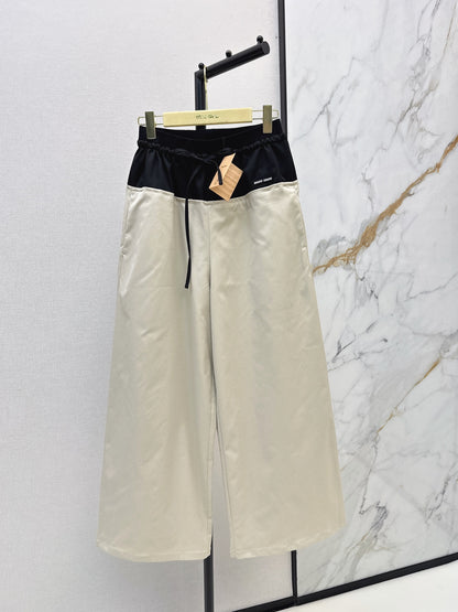 26 Fall/Winter Latest Patchwork Straight Wide-Leg Pants