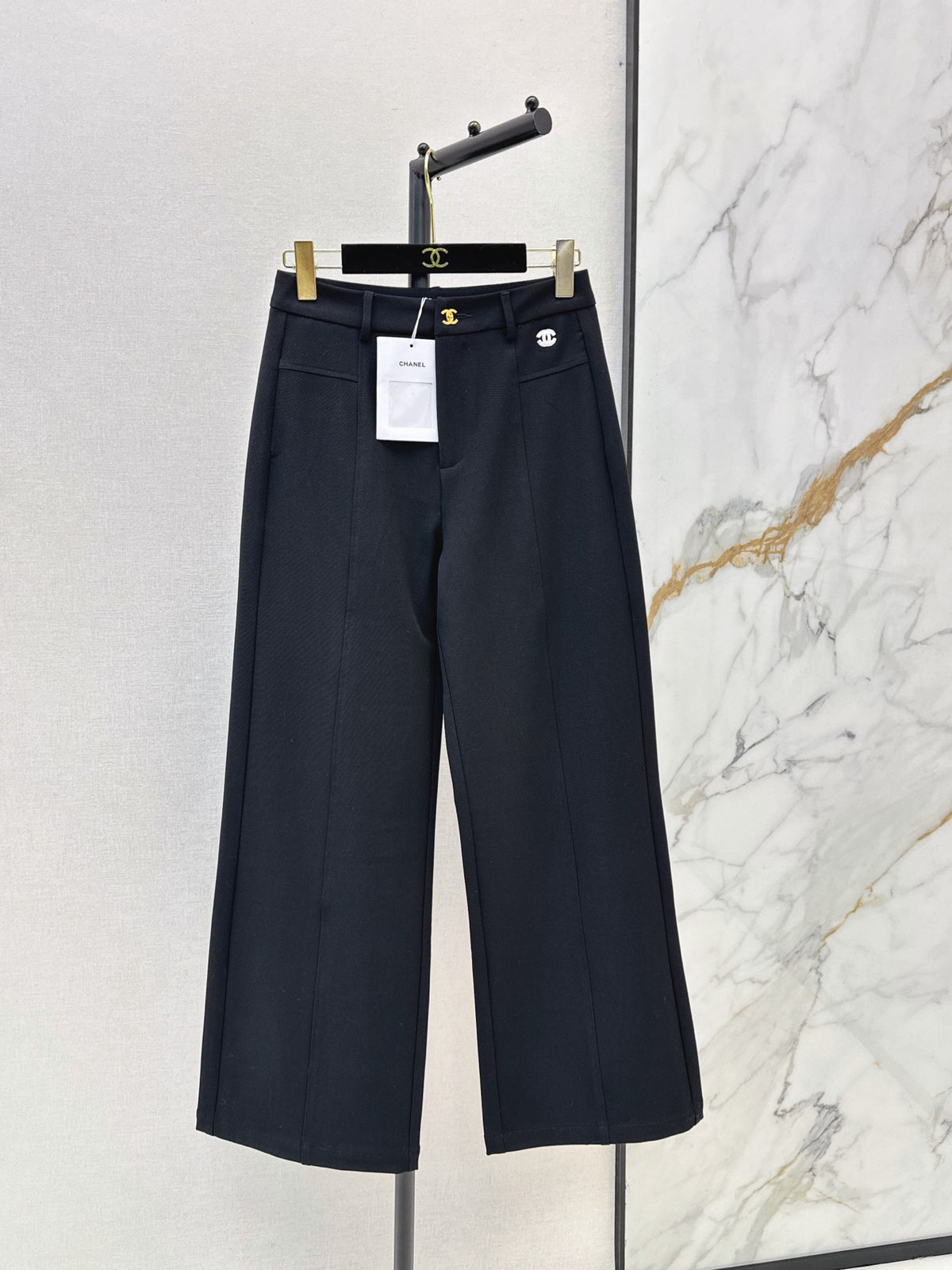 26 Fall/Winter Latest Logo-Embellished Straight-Leg Dress Pants