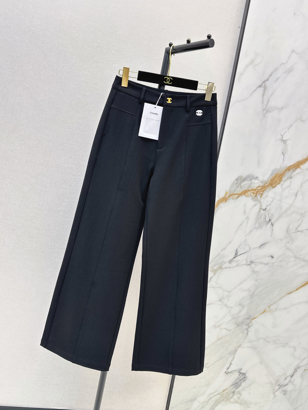 26 Fall/Winter Latest Logo-Embellished Straight-Leg Dress Pants