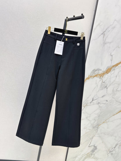 26 Fall/Winter Latest Logo-Embellished Straight-Leg Dress Pants