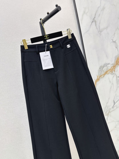 26 Fall/Winter Latest Logo-Embellished Straight-Leg Dress Pants