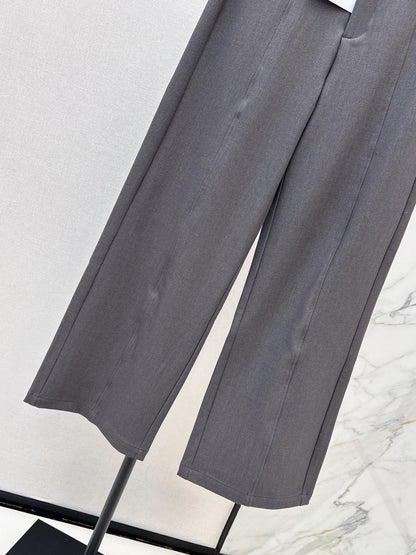 26 Fall/Winter Latest Logo-Embellished Straight-Leg Dress Pants