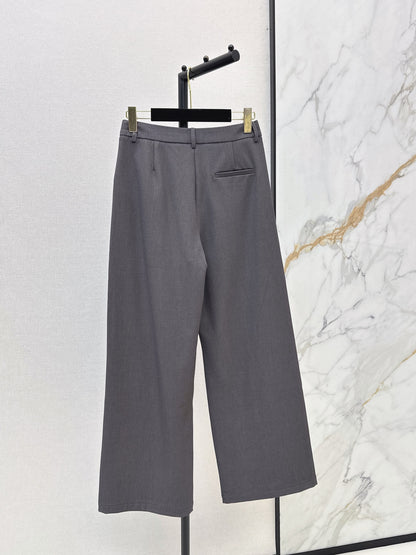 26 Fall/Winter Latest Logo-Embellished Straight-Leg Dress Pants
