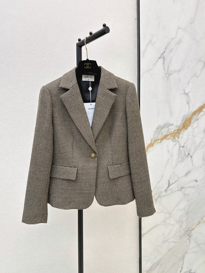 26Latest Autumn/Winter Vintage Houndstooth Blazer