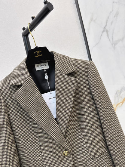 26Latest Autumn/Winter Vintage Houndstooth Blazer