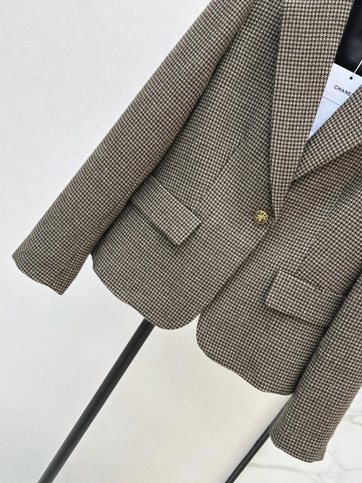 26Latest Autumn/Winter Vintage Houndstooth Blazer