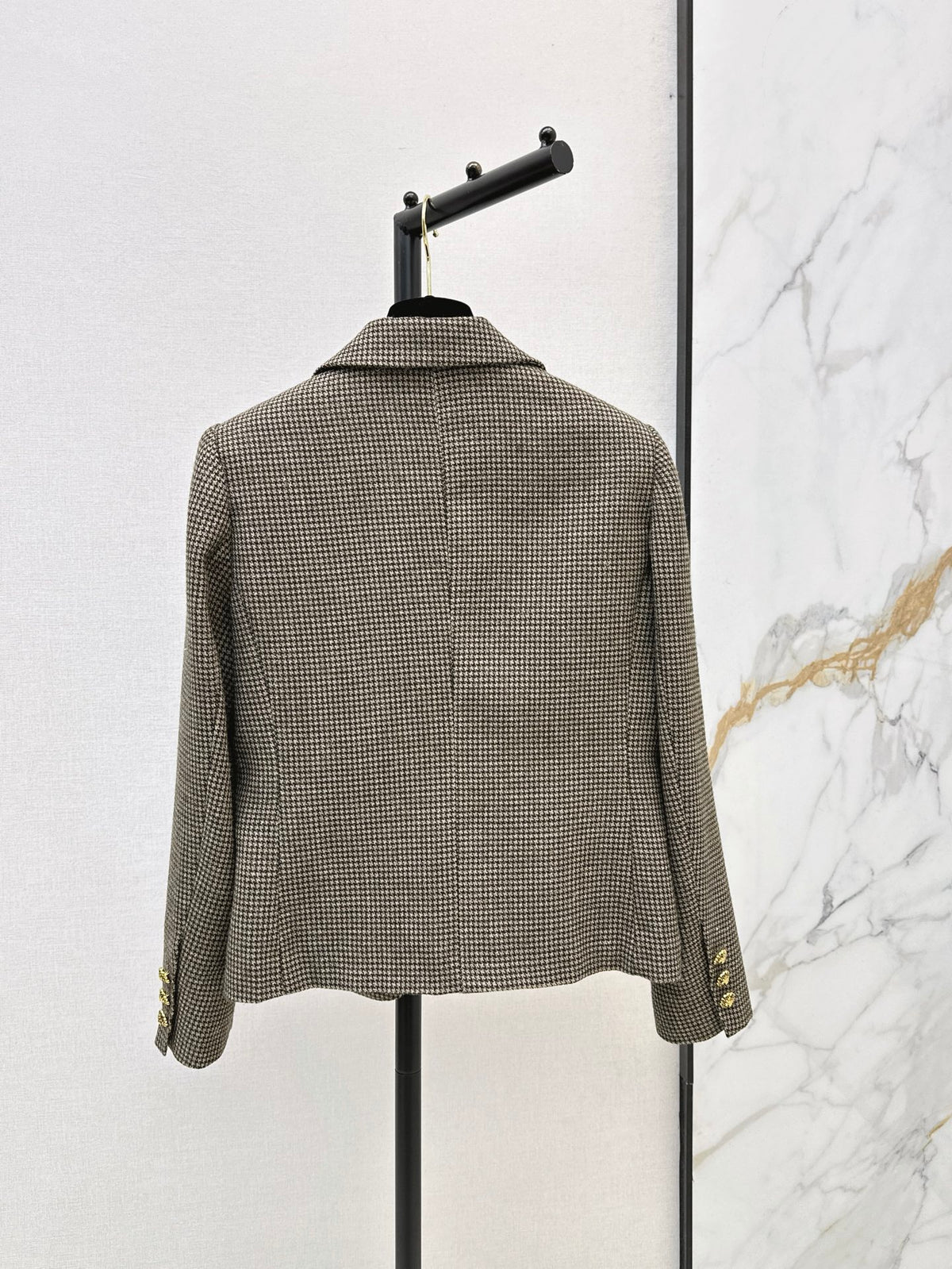 26Latest Autumn/Winter Vintage Houndstooth Blazer