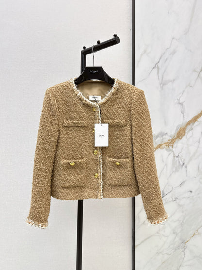 26Latest Autumn/Winter Knit Jacket with Four-Pocket Detail and Crew Neck