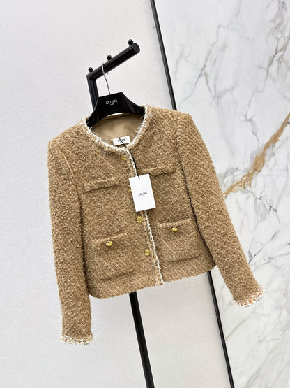 26Latest Autumn/Winter Knit Jacket with Four-Pocket Detail and Crew Neck