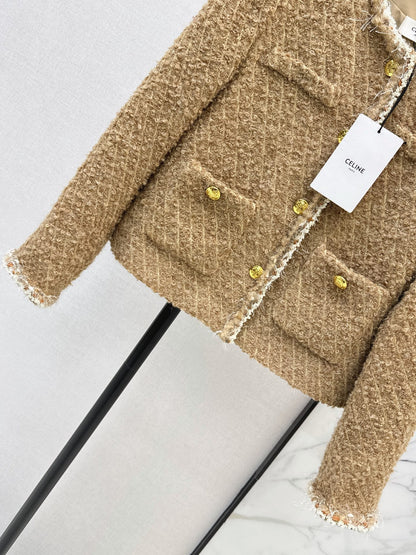 26Latest Autumn/Winter Knit Jacket with Four-Pocket Detail and Crew Neck