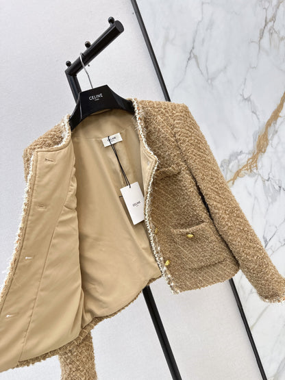 26Latest Autumn/Winter Knit Jacket with Four-Pocket Detail and Crew Neck