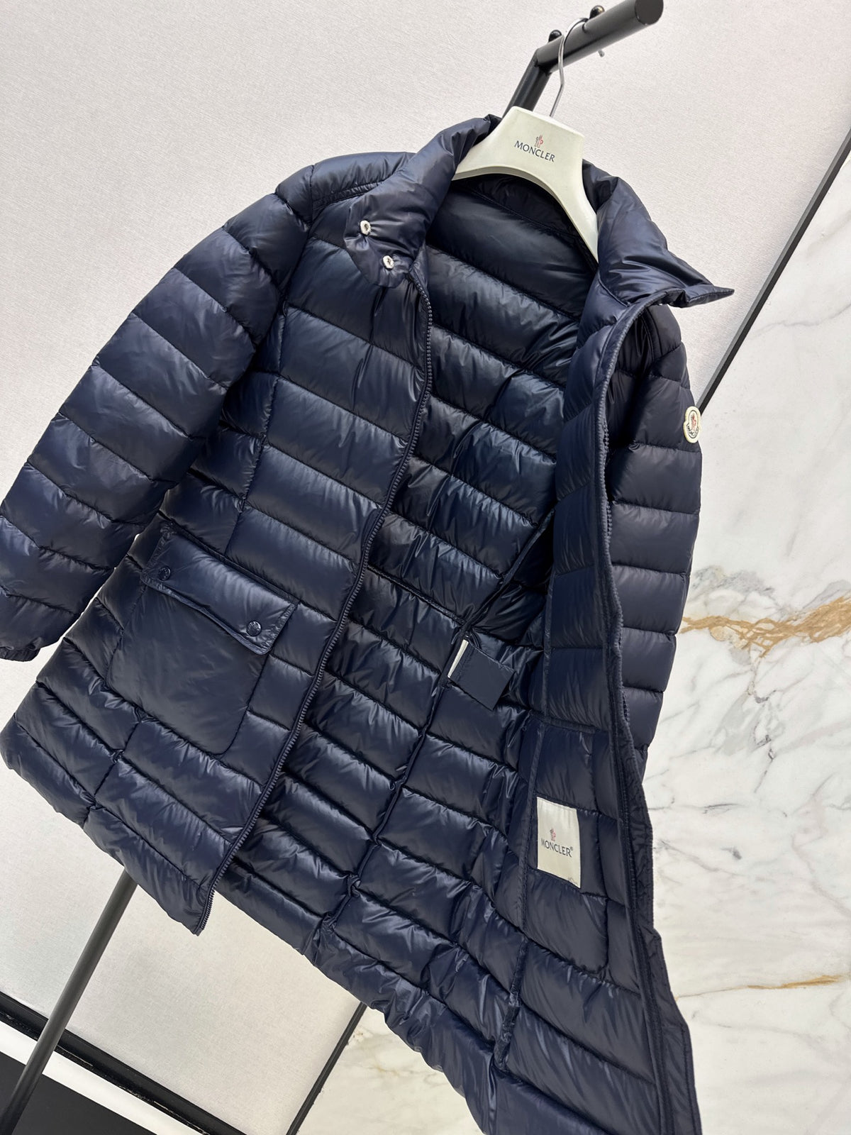26Latest Autumn/Winter Mid-Length Stand-Collar Down Coat
