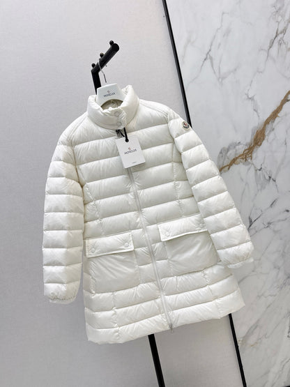26Latest Autumn/Winter Mid-Length Stand-Collar Down Coat
