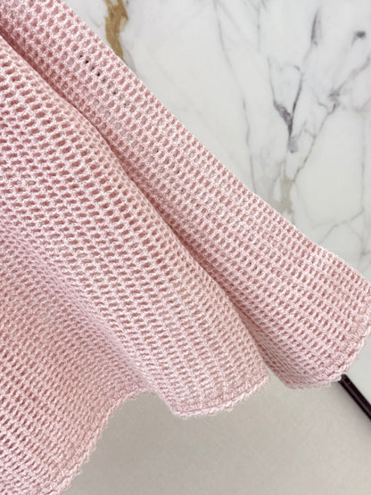 26Latest Autumn/Winter Open-Knit Collared Sweater