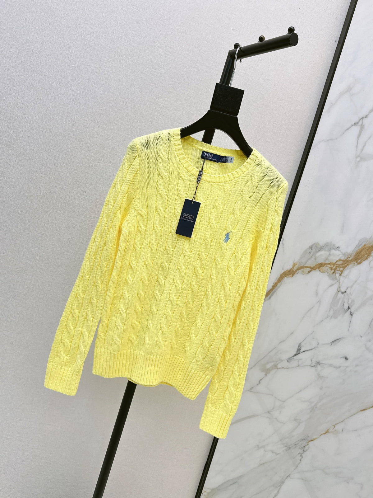 26Latest Autumn/Winter Long-Sleeve Crew-Neck Knit Sweater with Pony Embroidery