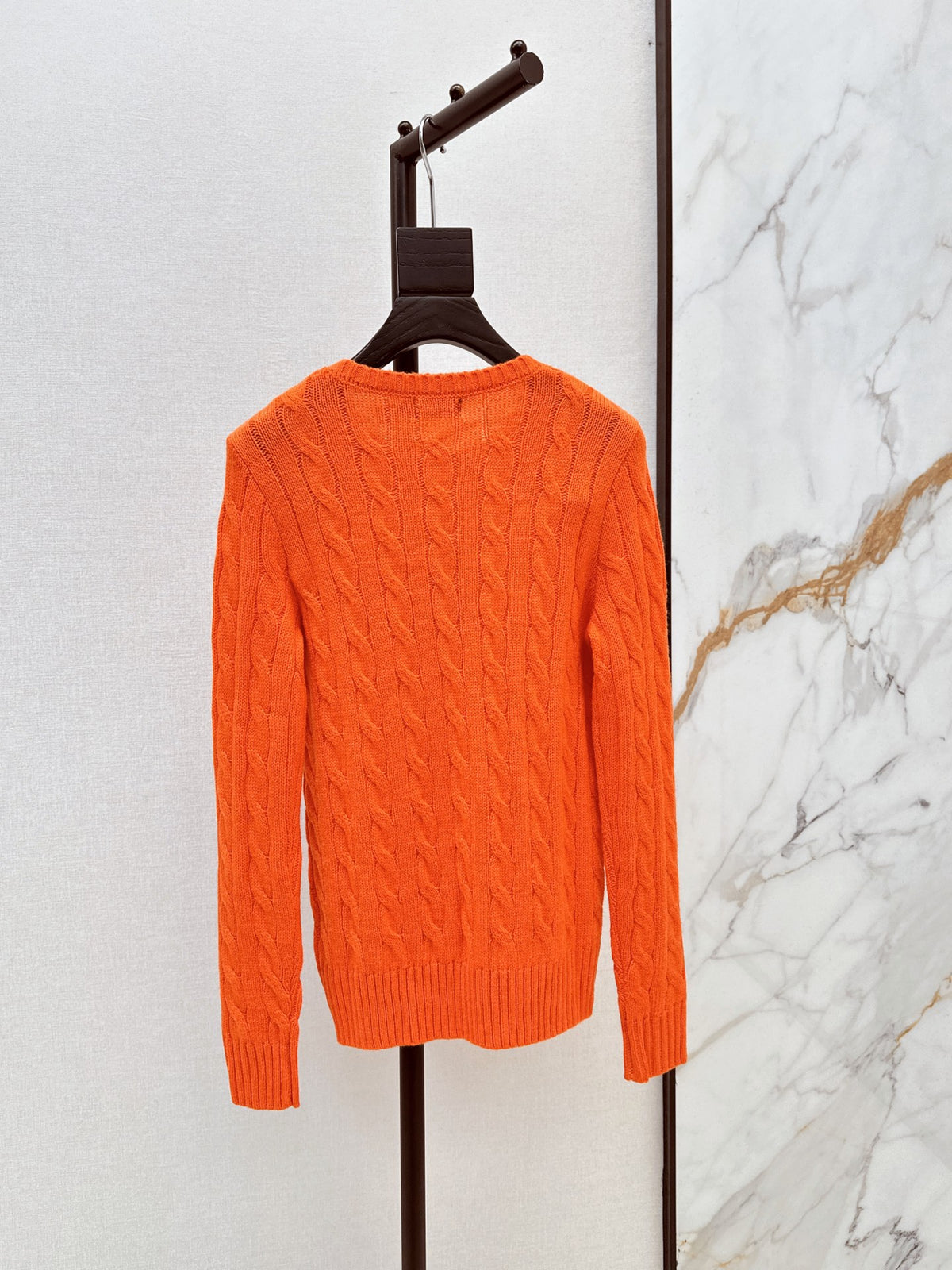 26Latest Autumn/Winter Long-Sleeve Crew-Neck Knit Sweater with Pony Embroidery