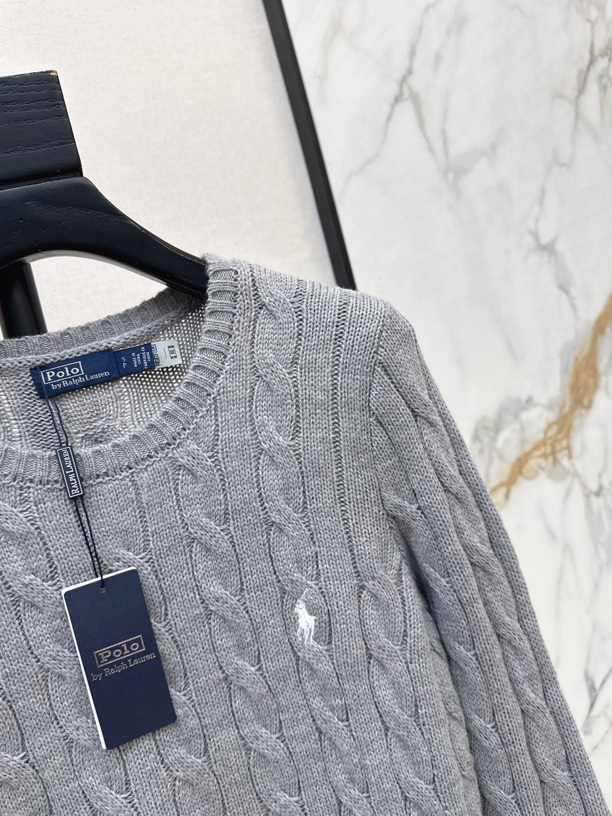 26Latest Autumn/Winter Long-Sleeve Crew-Neck Knit Sweater with Pony Embroidery