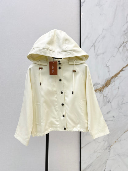 26Latest Autumn/Winter Loose-Fit Hooded Jacket in Soft Beige-Apricot