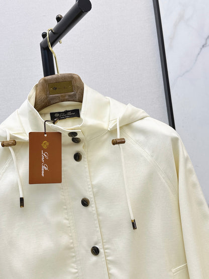 26Latest Autumn/Winter Loose-Fit Hooded Jacket in Soft Beige-Apricot