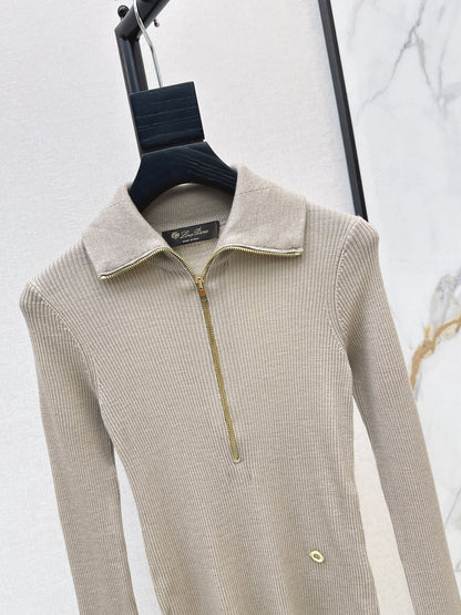 26Latest Autumn/Winter Half-Placket Wool Knit Top