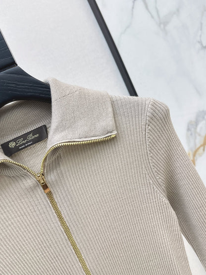 26Latest Autumn/Winter Half-Placket Wool Knit Top