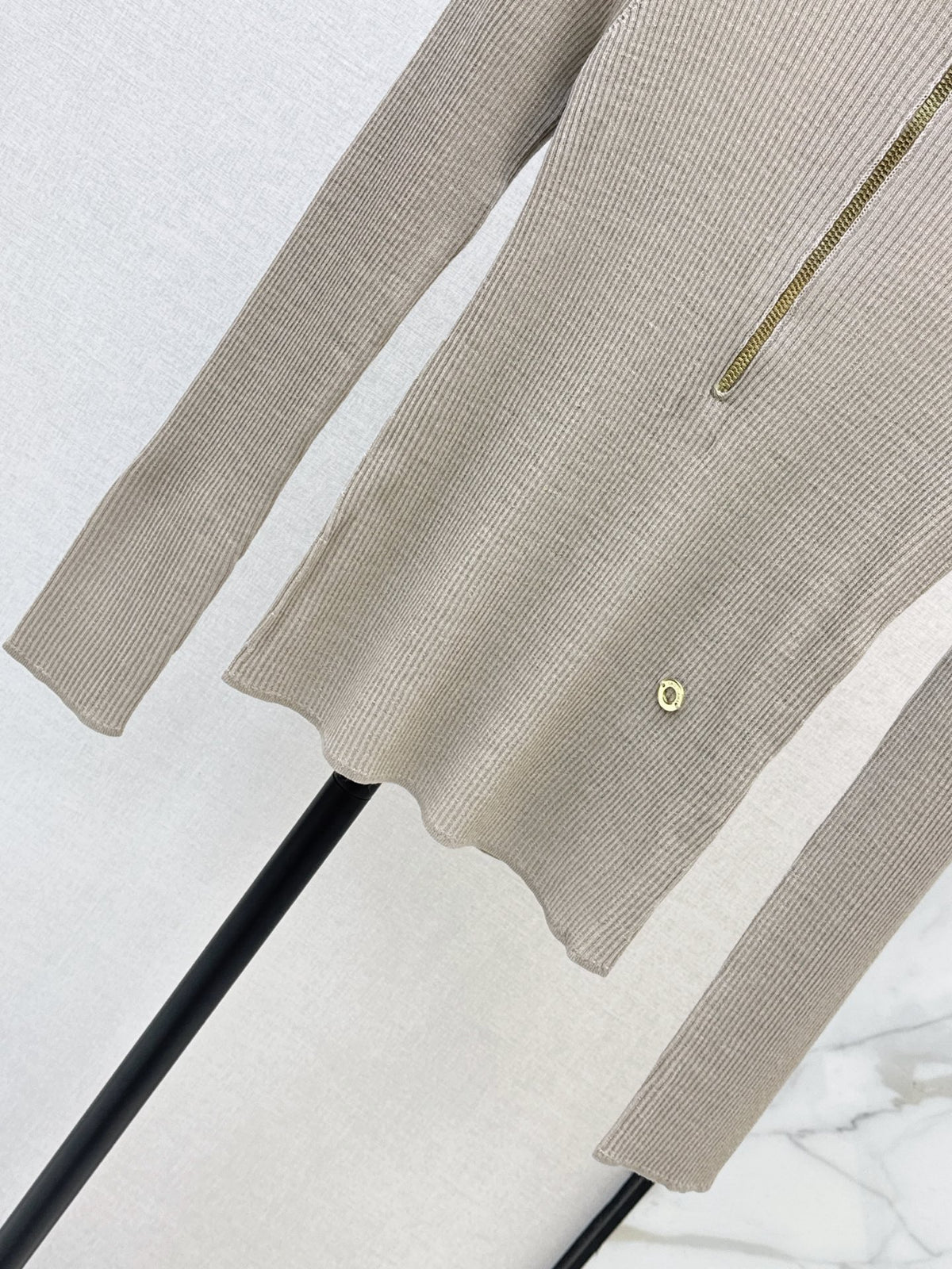 26Latest Autumn/Winter Half-Placket Wool Knit Top