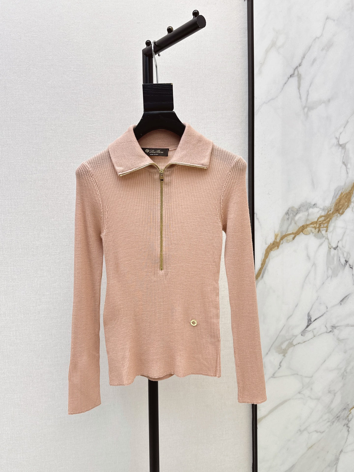 26Latest Autumn/Winter Half-Placket Wool Knit Top