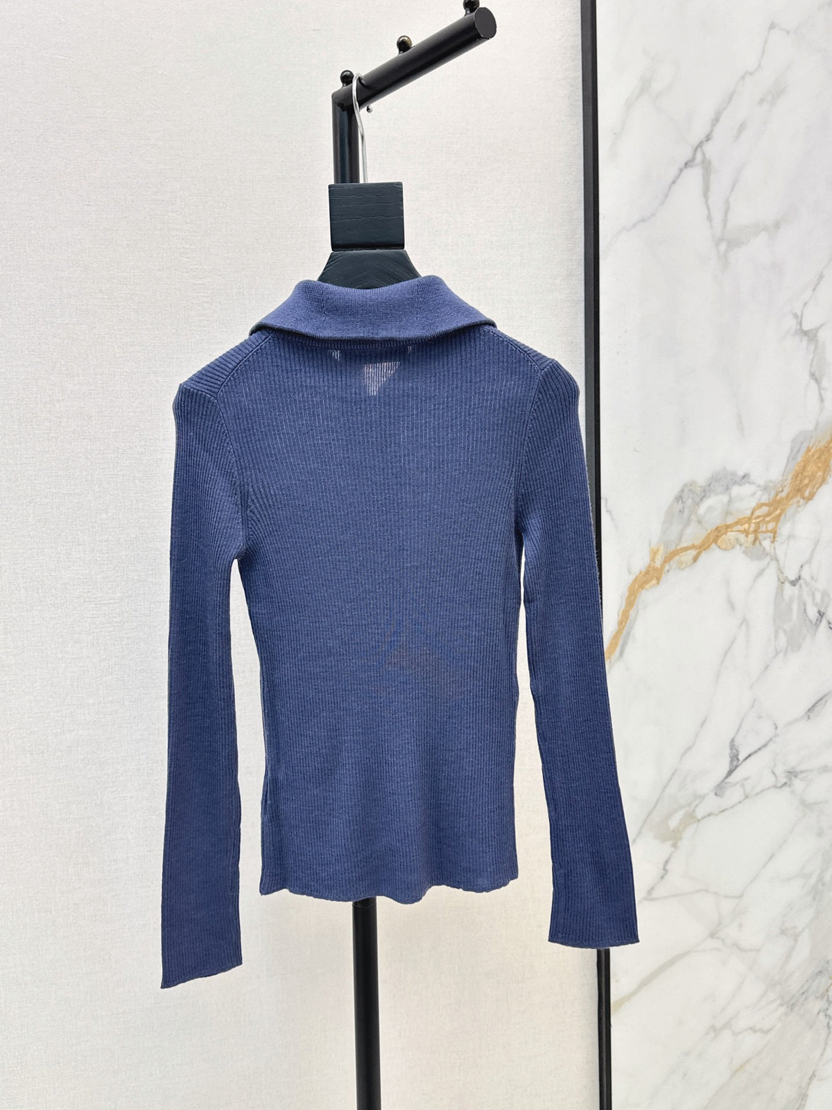 26Latest Autumn/Winter Half-Placket Wool Knit Top