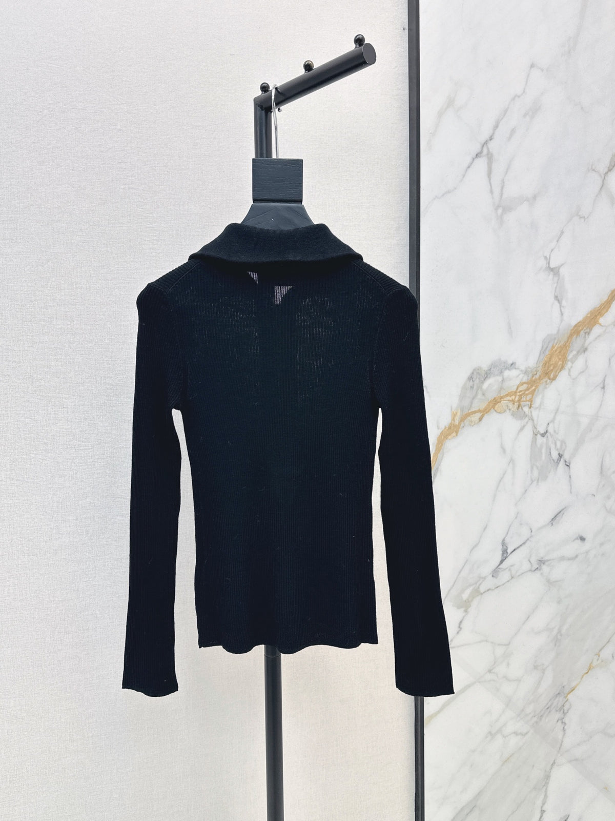 26Latest Autumn/Winter Half-Placket Wool Knit Top
