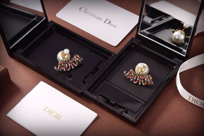 26 Rhinestone Letter & Pearl Stud Earrings