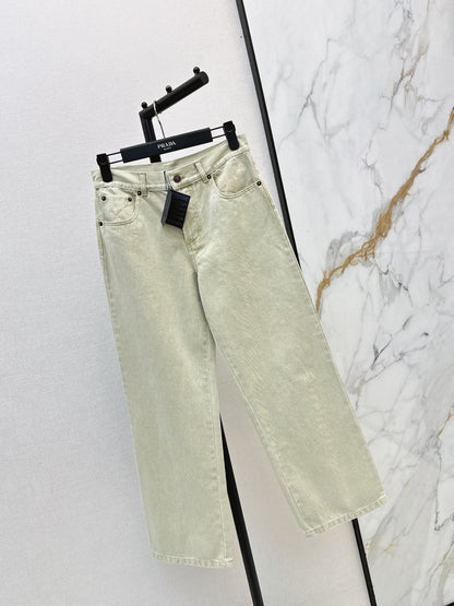 26 Fall/Winter Latest Washed Straight-Leg Denim Jeans