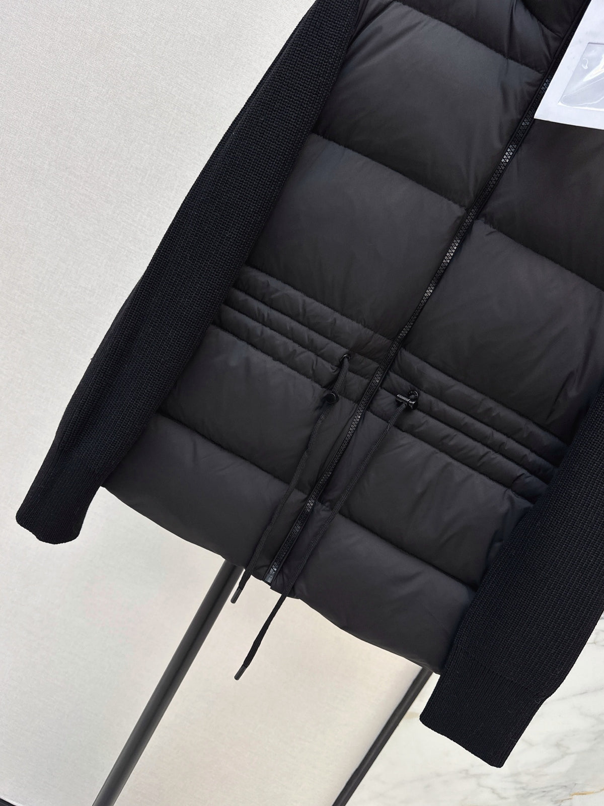 26 Fall/Winter Latest Wool Sleeve Patch Drawstring Down Jacket