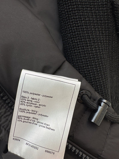 26 Fall/Winter Latest Wool Sleeve Patch Drawstring Down Jacket