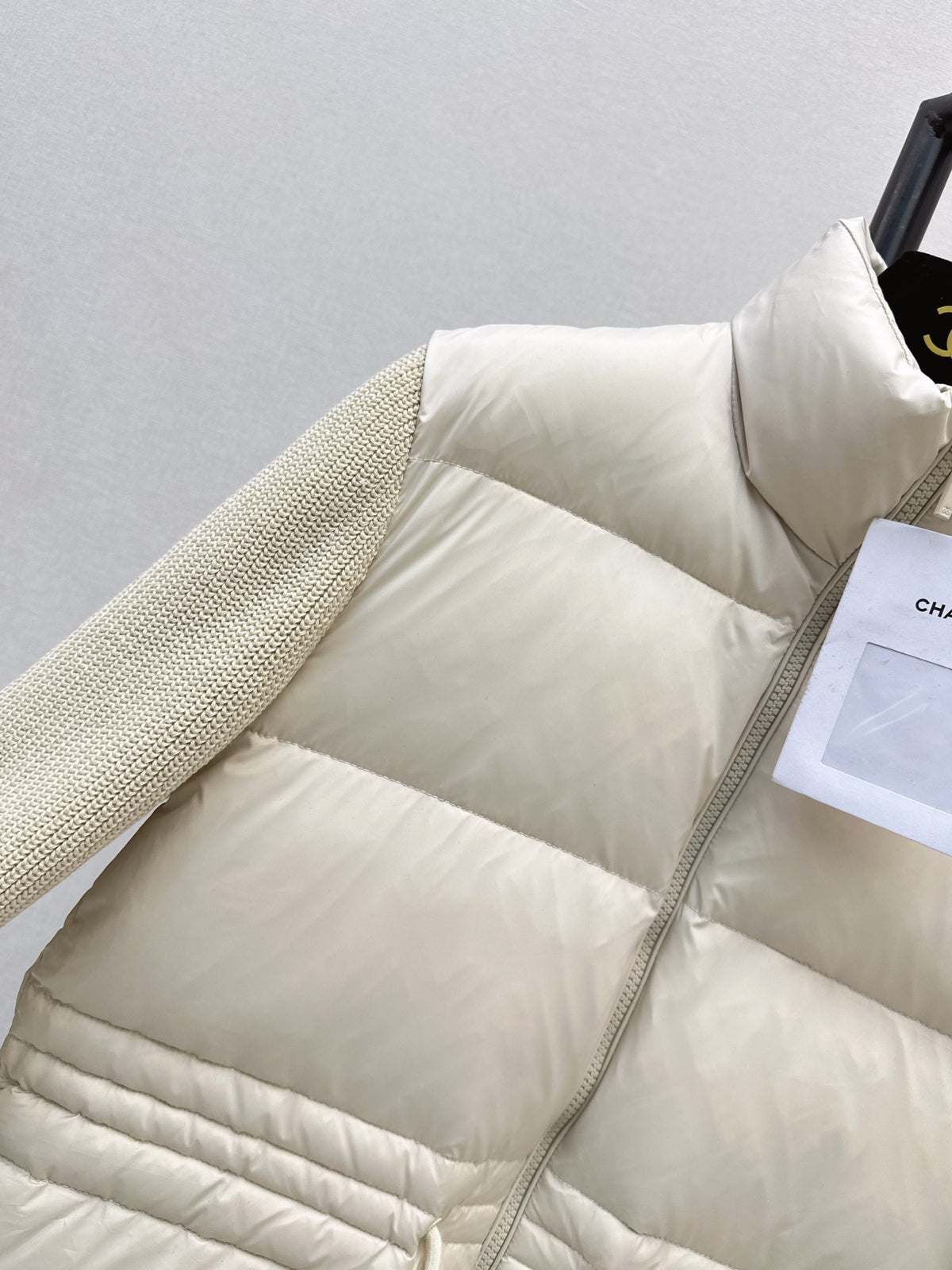 26 Fall/Winter Latest Wool Sleeve Patch Drawstring Down Jacket