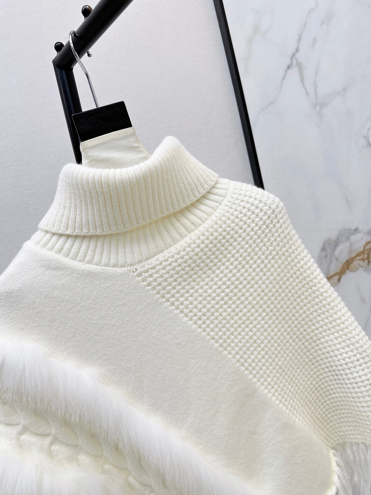 26 Fall/Winter Latest Best-Selling Series Fox Fur Collar Cape Coat
