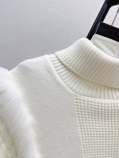 26 Fall/Winter Latest Best-Selling Series Fox Fur Collar Cape Coat