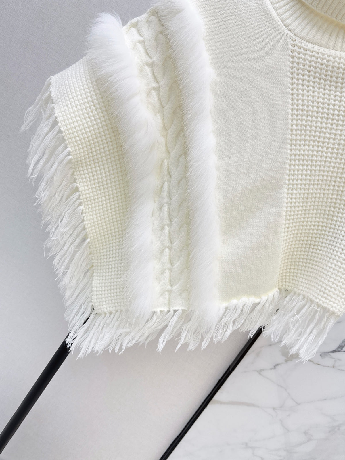 26 Fall/Winter Latest Best-Selling Series Fox Fur Collar Cape Coat