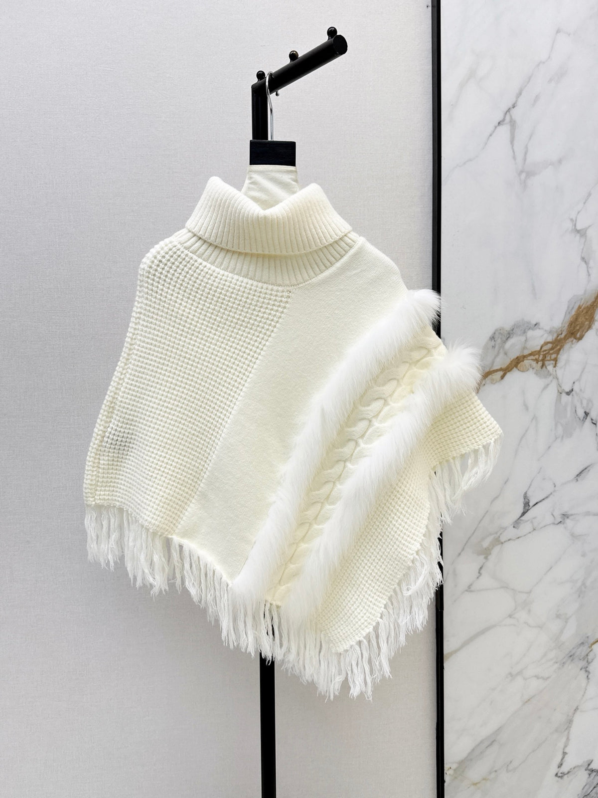 26 Fall/Winter Latest Best-Selling Series Fox Fur Collar Cape Coat