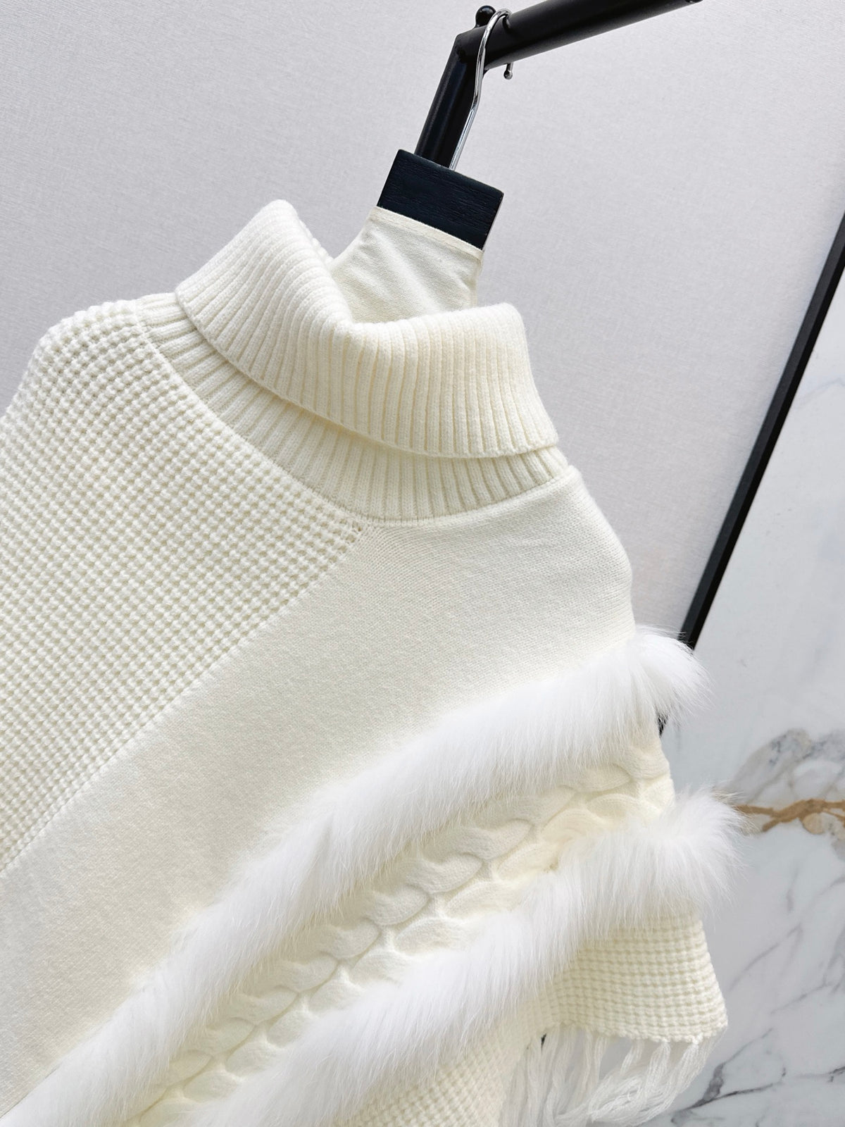 26 Fall/Winter Latest Best-Selling Series Fox Fur Collar Cape Coat