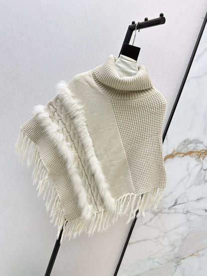26 Fall/Winter Latest Best-Selling Series Fox Fur Collar Cape Coat