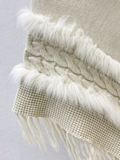 26 Fall/Winter Latest Best-Selling Series Fox Fur Collar Cape Coat