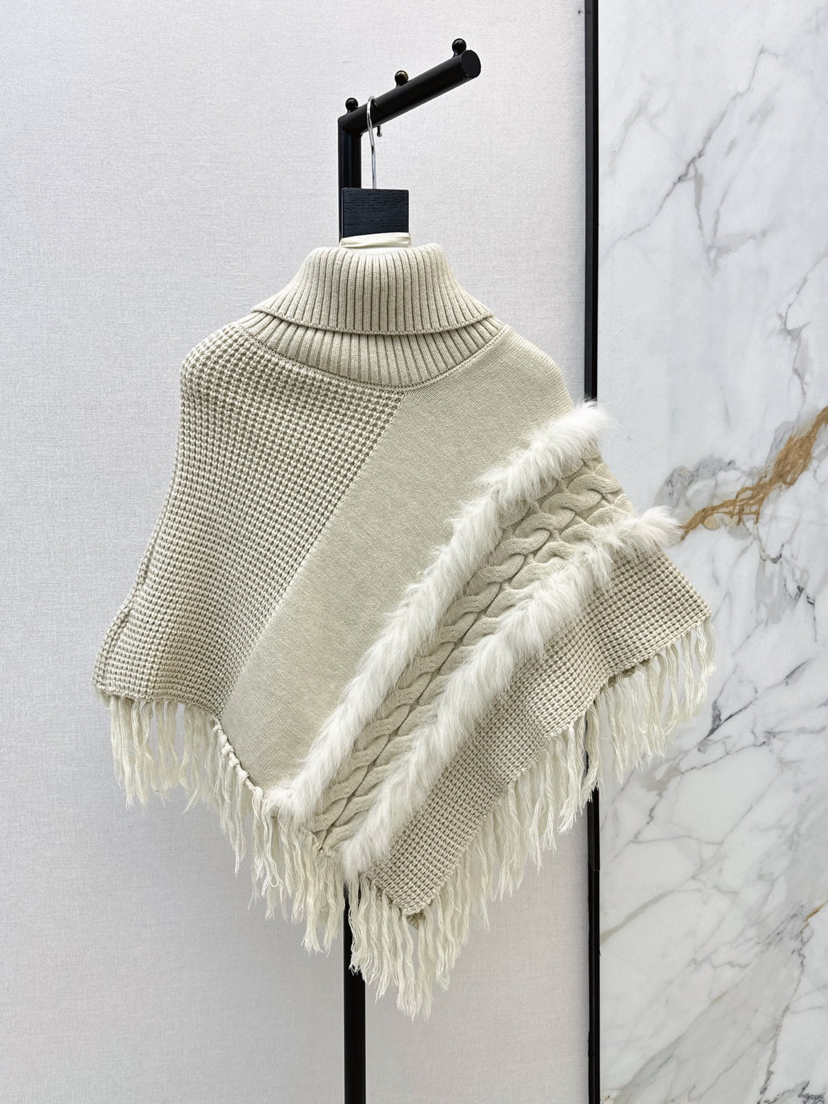 26 Fall/Winter Latest Best-Selling Series Fox Fur Collar Cape Coat