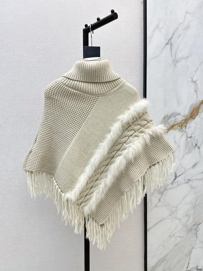 26 Fall/Winter Latest Best-Selling Series Fox Fur Collar Cape Coat