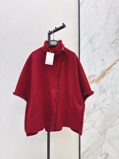 26 Fall/Winter Latest Birthday Holiday Edition Double-Sided Wool Cape Shawl Coat
